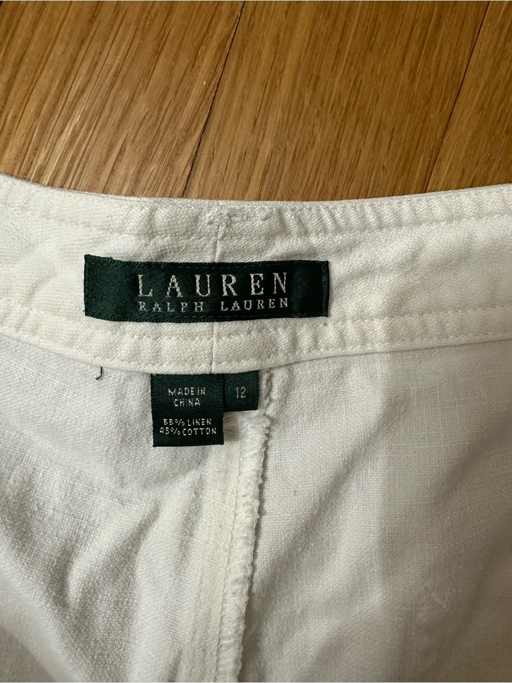 Lauren Ralph Lauren White Women's Bermuda Shorts Size 12 - Picture 2 of 4